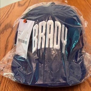 NWT BRADY Blue Cap with White Detail